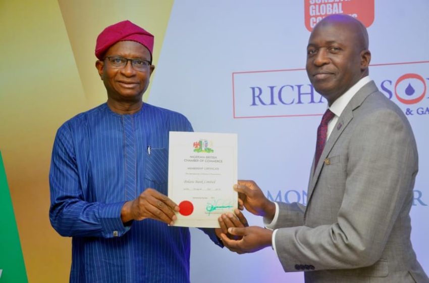  Polaris Bank Inducted Premium Member of Nigeria-British Chamber of Commerce